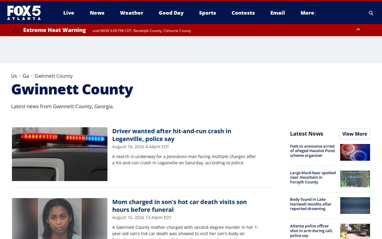 FOX 5 Atlanta Gwinnett County crime news coverage